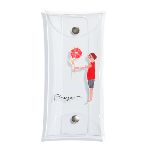 「Prayer」花と少年 Clear Multipurpose Case