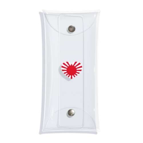 【ハート旭日旗】シリーズ Clear Multipurpose Case