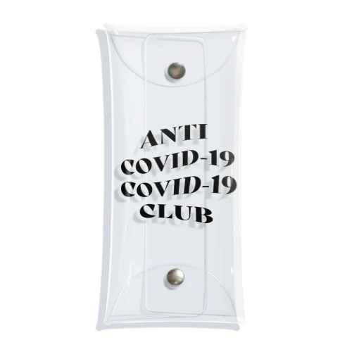 ANTI COVID-19 CLUB(BLACK) クリアマルチケース