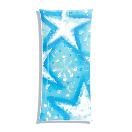 baby blue star Clear Multipurpose Case