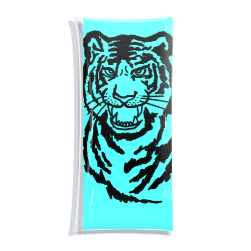 虎　Tiger  neon Clear Multipurpose Case