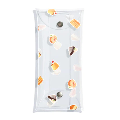 【sweets】スイーツ柄 Clear Multipurpose Case