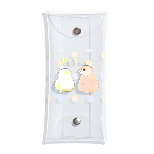 【透明ドット】アキクサインコのおもちちゃん Clear Multipurpose Case