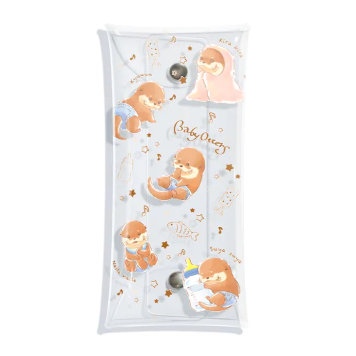 Baby Otters Clear Multipurpose Case