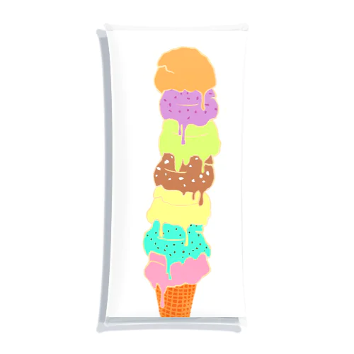 アイスクリームコーン （7スクープ）　Ice Cream Cone (7 scoops) クリアマルチケース