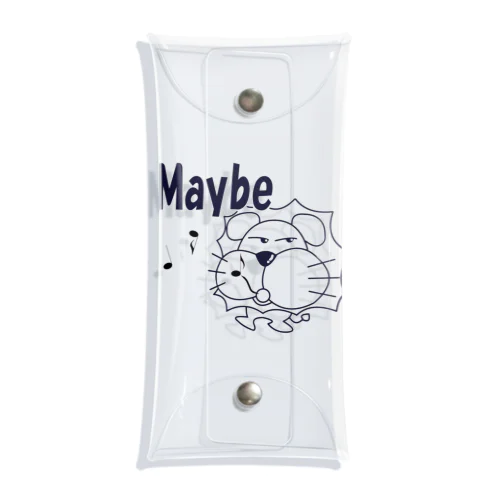 ライオン君 Maybe 黒 Clear Multipurpose Case