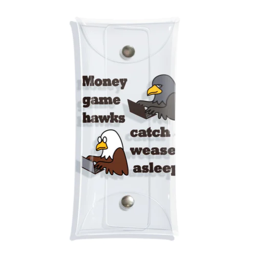 マネーゲームの鷹 투명 동전 지갑