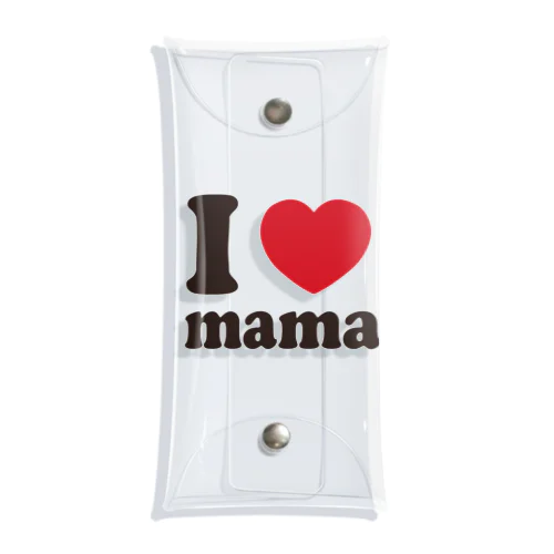 I love mama クリアマルチケース