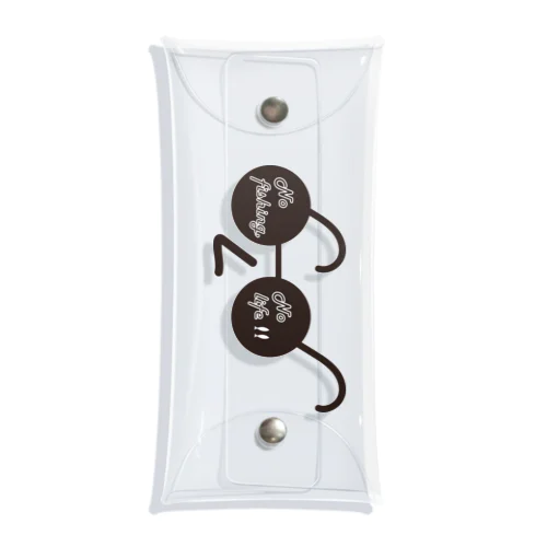NO FISHING,NO LIFE！！マン Clear Multipurpose Case