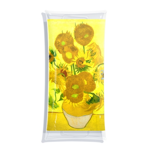 ゴッホ/ひまわり　Vincent van Gogh / Sunflowers Clear Multipurpose Case