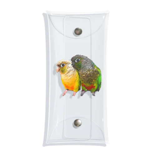 ウロコインコのよもちゃん&らむちゃん☆ Clear Multipurpose Case