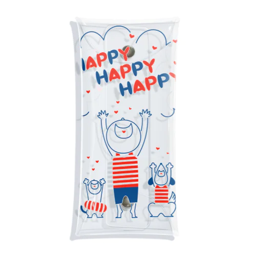 HAPPY HAPPY HAPPY！上を向いて笑おう！夏バージョン Clear Multipurpose Case