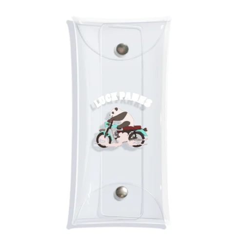 バイク乗りのパンダ Clear Multipurpose Case