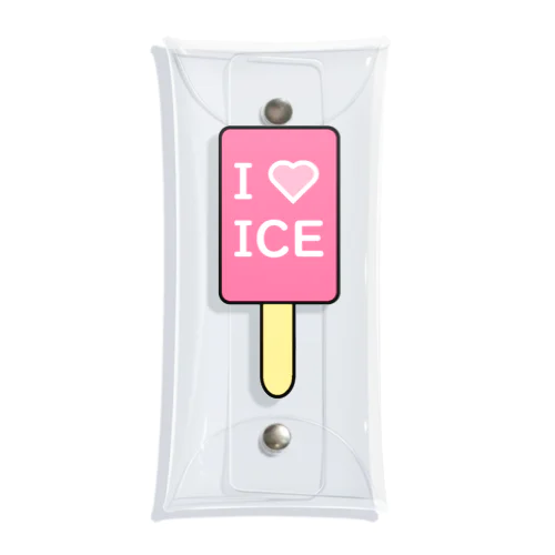 I♡ICE クリアマルチケース