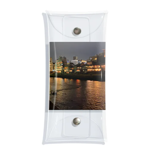 祇園の夜 Clear Multipurpose Case