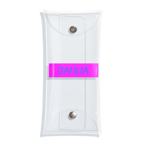 DAHLIA LOGO PINK&BLUE Clear Multipurpose Case