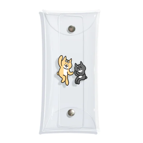 柴犬コタロー&コジロー Clear Multipurpose Case