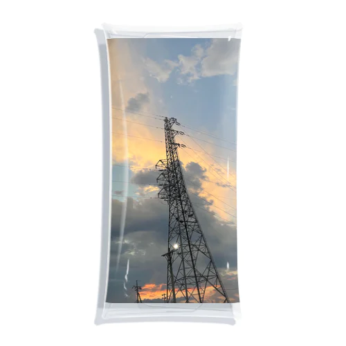 (セール中)Sunset over the tower Clear Multipurpose Case