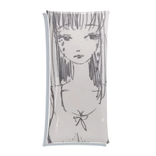 泣いてる夏の女の子ちゃん Clear Multipurpose Case