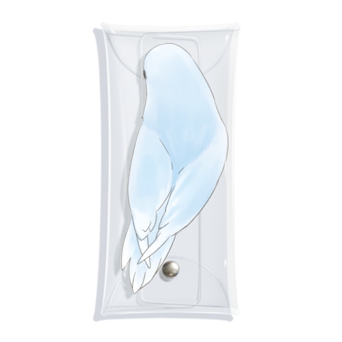 見返り美人マメルリハちゃん【まめるりはことり】 Clear Multipurpose Case