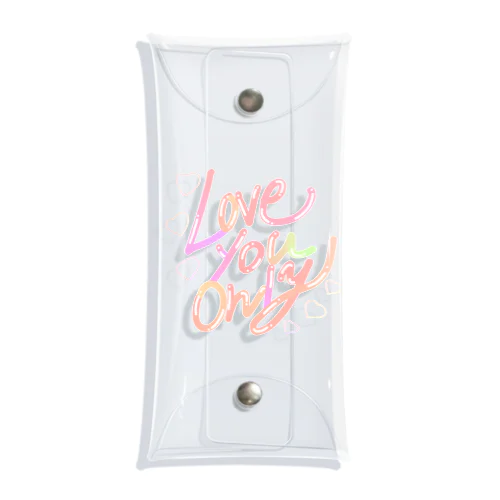 Love you only♡ 前面 Clear Multipurpose Case