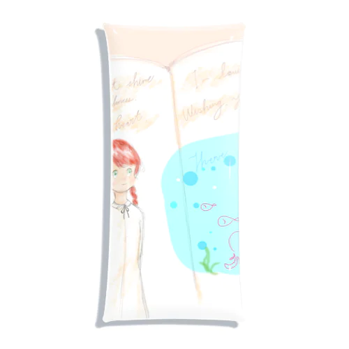 赤毛の女の子 Clear Multipurpose Case