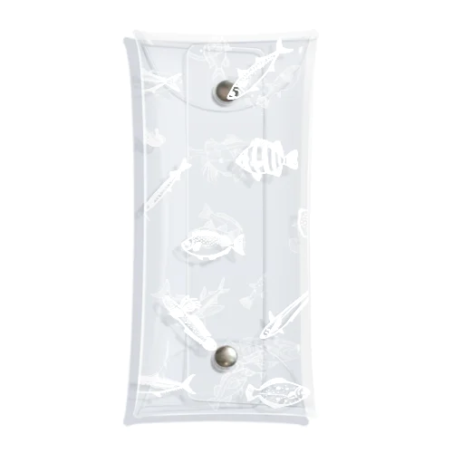 お魚　パターン Clear Multipurpose Case