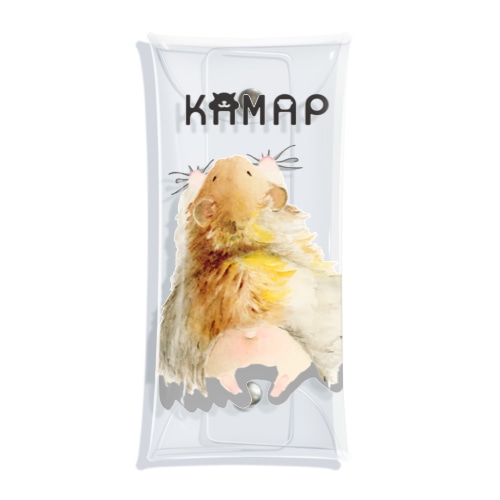 【KAMAP】ぎゅっとロングハムスター Clear Multipurpose Case