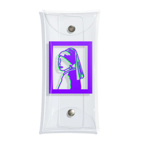 ヨハネス•フェルメール　真珠の耳飾りの少女　シルエット版 Clear Multipurpose Case
