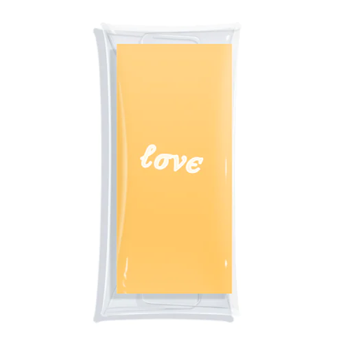 Love_orange クリアマルチケース