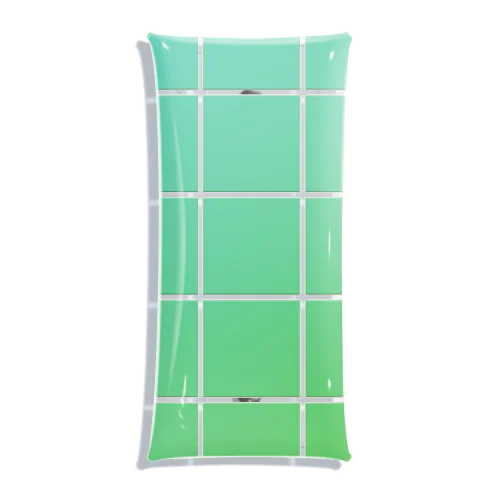 color tile-GREEN Clear Multipurpose Case