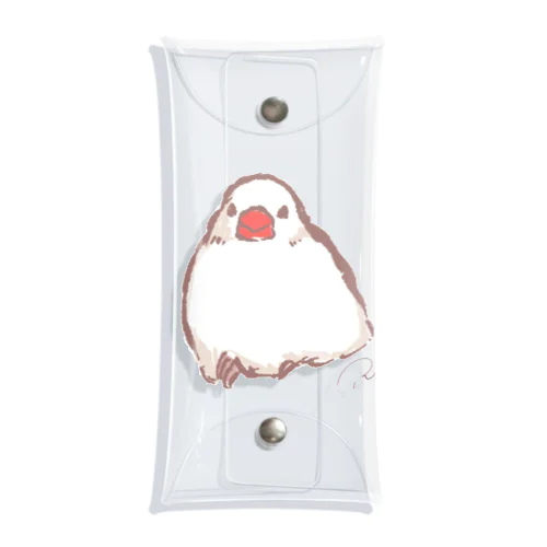 溶けてる文鳥 Clear Multipurpose Case