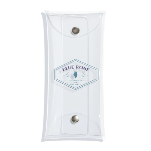 Blue Rose Clear Multipurpose Case