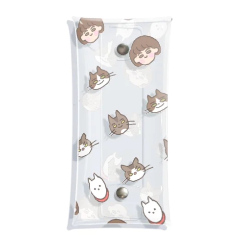 いくら家のいぬねこたち Clear Multipurpose Case