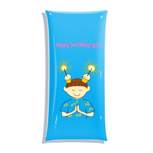 Happy birthday girl Clear Multipurpose Case