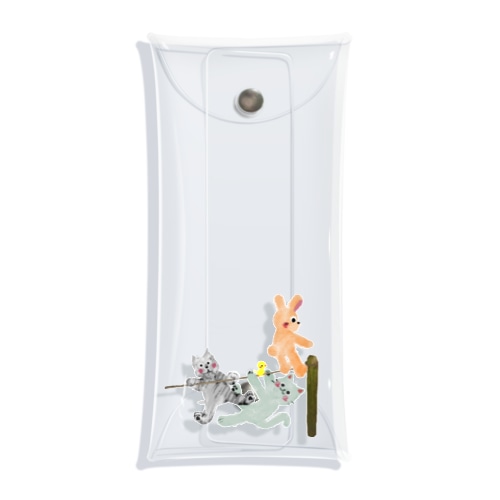 甘えん坊全員集合！【ゆめかわアニマル】 Clear Multipurpose Case