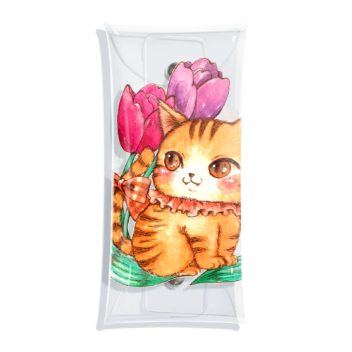 春のねこ日和／cinnamon Clear Multipurpose Case