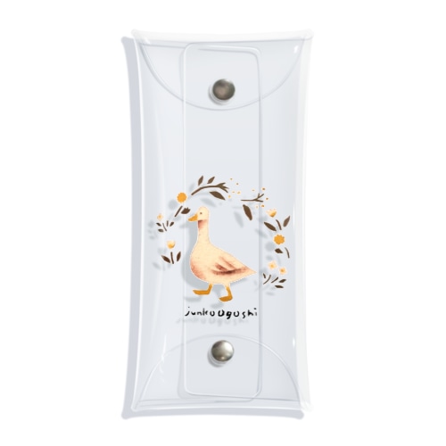 かわいいガチョウ Cute goose Clear Multipurpose Case