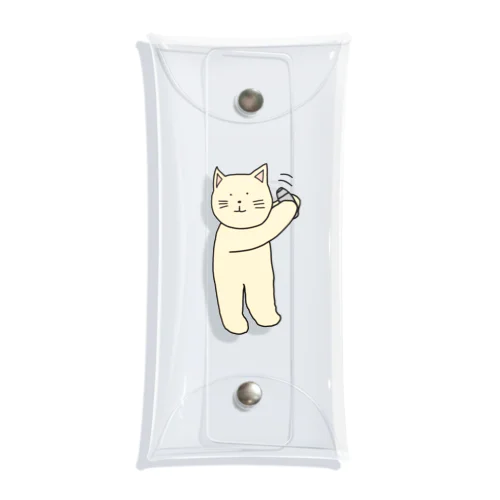 バーテンダーねこ Clear Multipurpose Case