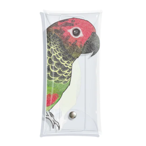 可愛いバライロビタイウロコインコちゃん【まめるりはことり】 Clear Multipurpose Case