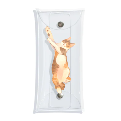 Bon Dance cat Clear Multipurpose Case