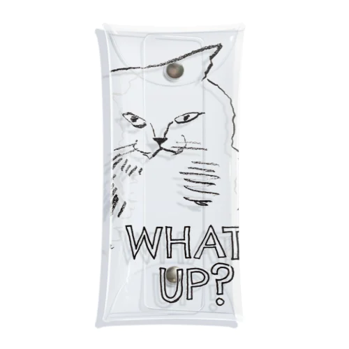 What's up? 猫くん Clear Multipurpose Case