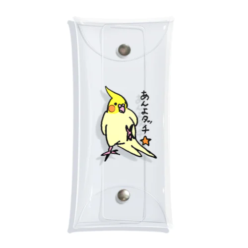 オカメインコ　ポインチョ　あんよタッチ　 Clear Multipurpose Case