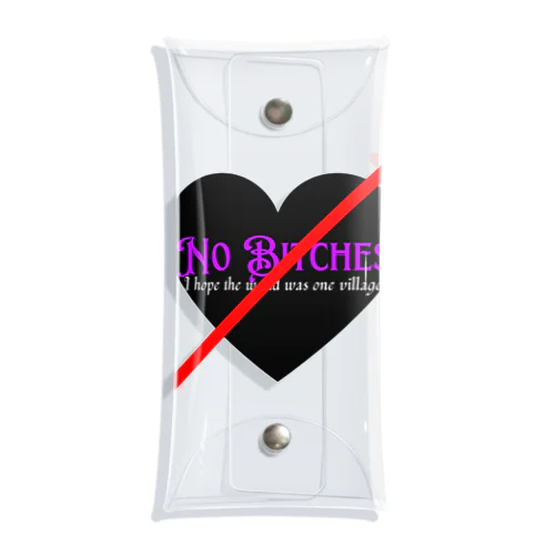 No  Bitches Clear Multipurpose Case