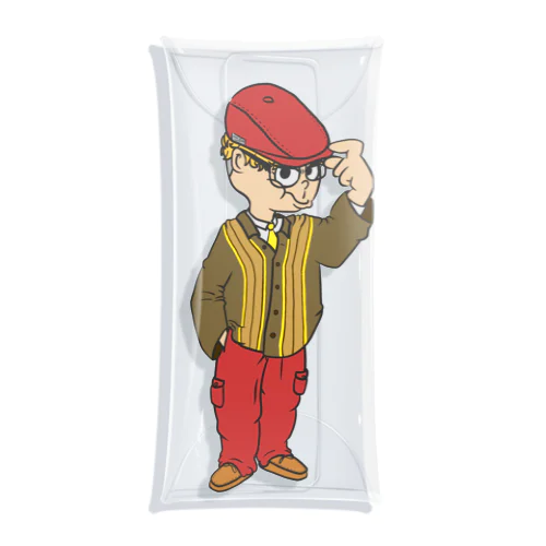  Hunting Cap Boy Clear Multipurpose Case