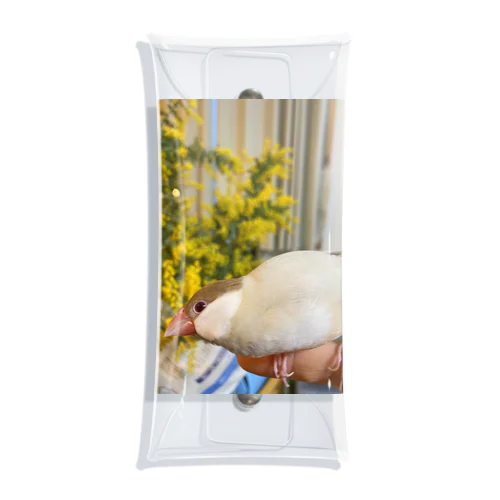 文鳥のもなか、よろしくね！ Clear Multipurpose Case