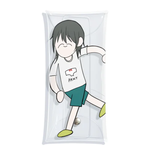 走る三太郎くん Clear Multipurpose Case