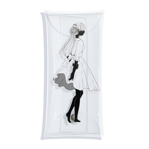 ワンピースの女の子 Clear Multipurpose Case