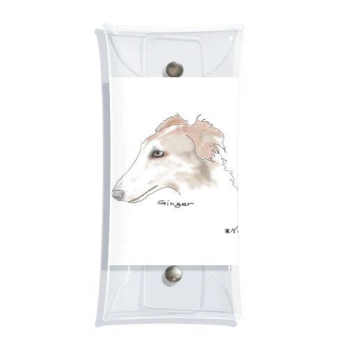 BORZOI GINGER Clear Multipurpose Case