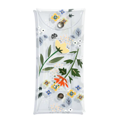 botanical flower Clear Multipurpose Case